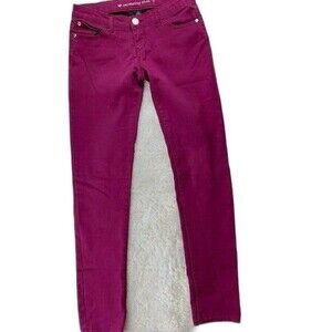 Celebrity Pink Size 3 Womens Jeans Skinny Stretch Low Rise Burgundy